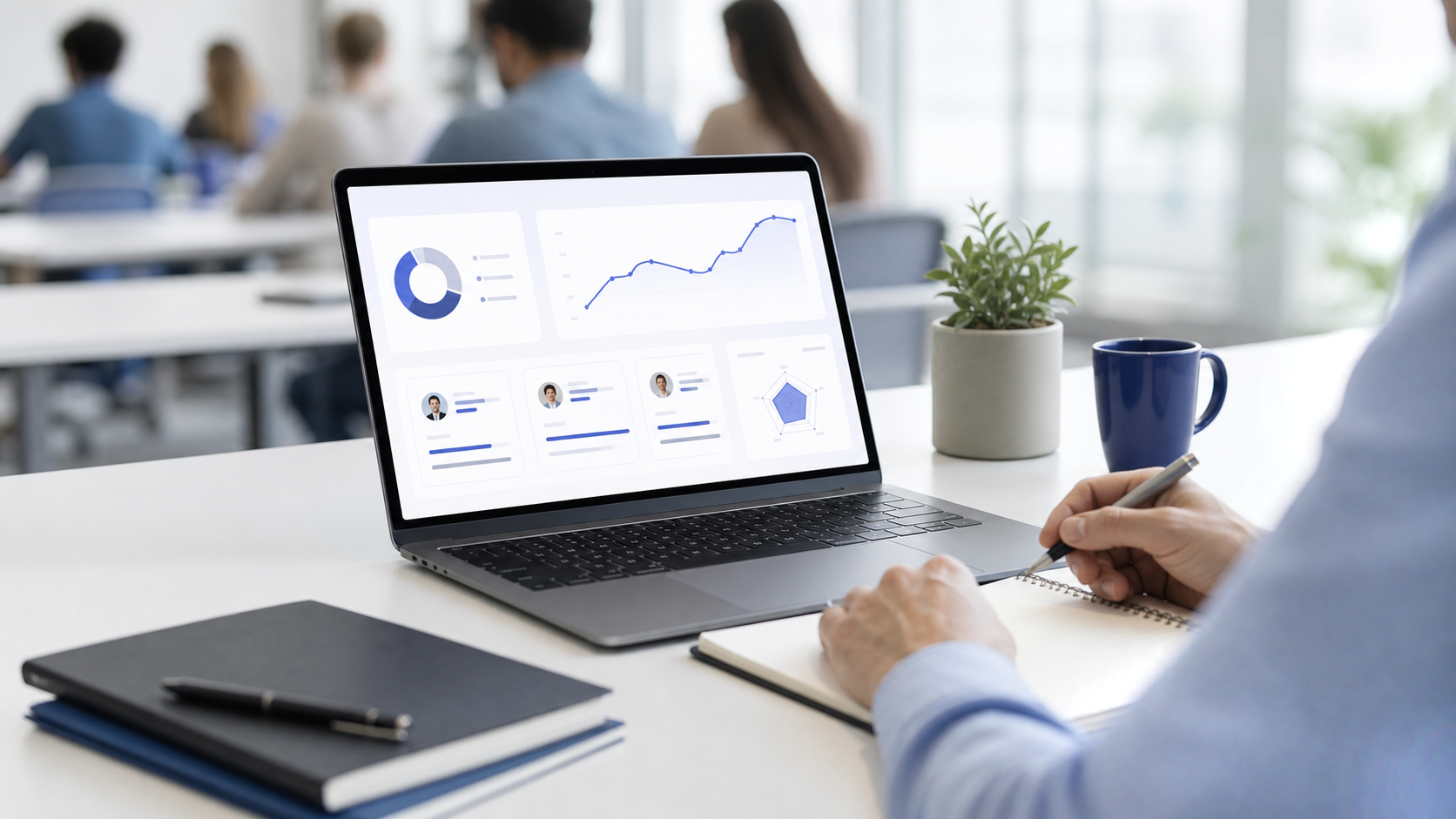 Tableau de bord EvalPro pour suivre les compétences et la progression des candidats